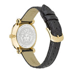 Versace Black Fur Dress Watch
