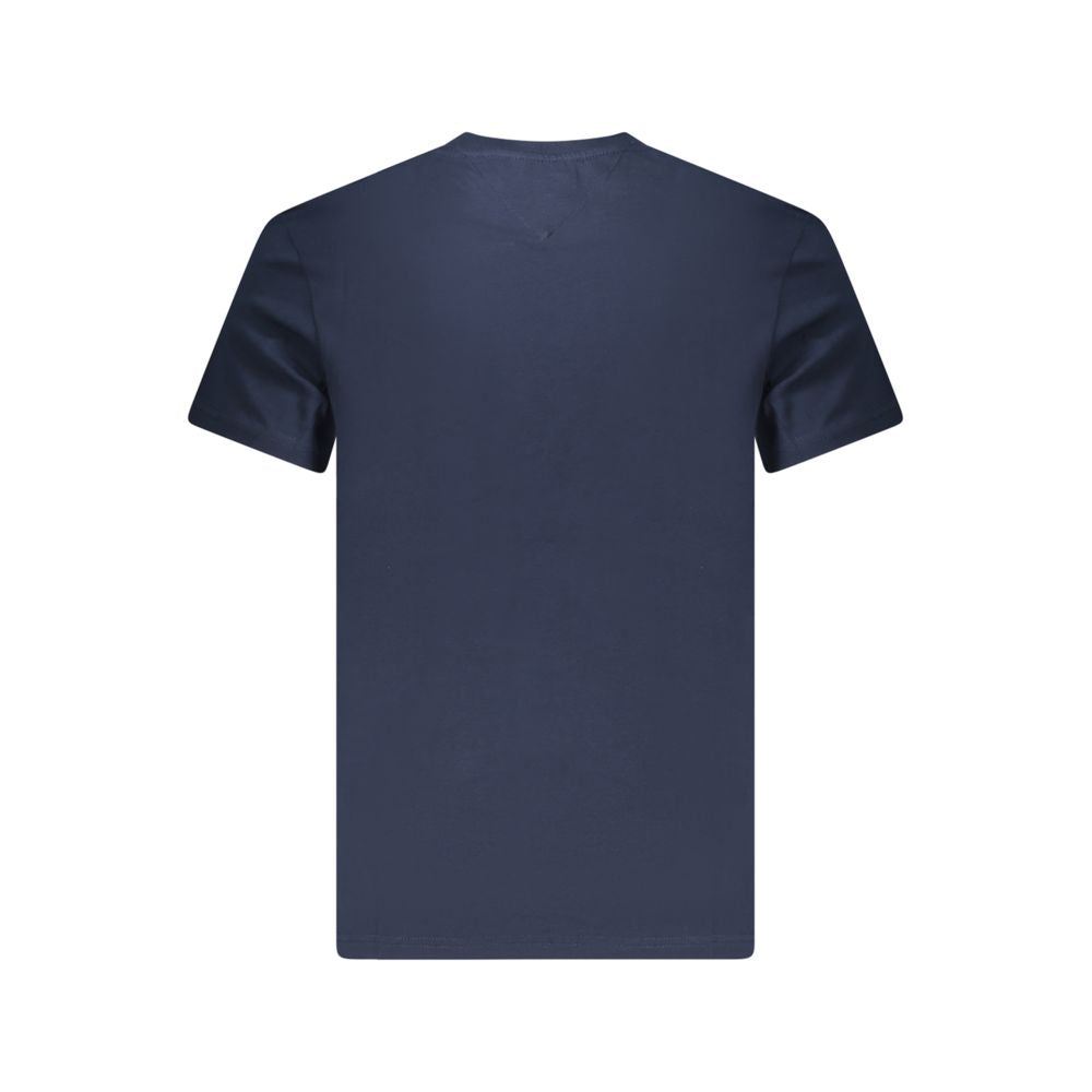 Tommy Hilfiger Blå T-skjorte i bomull til menn