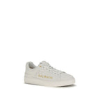 Balmain hvite sneakers i kalveskinn