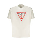 Guess Jeans Hvit Bomull T-skjorte for Menn
