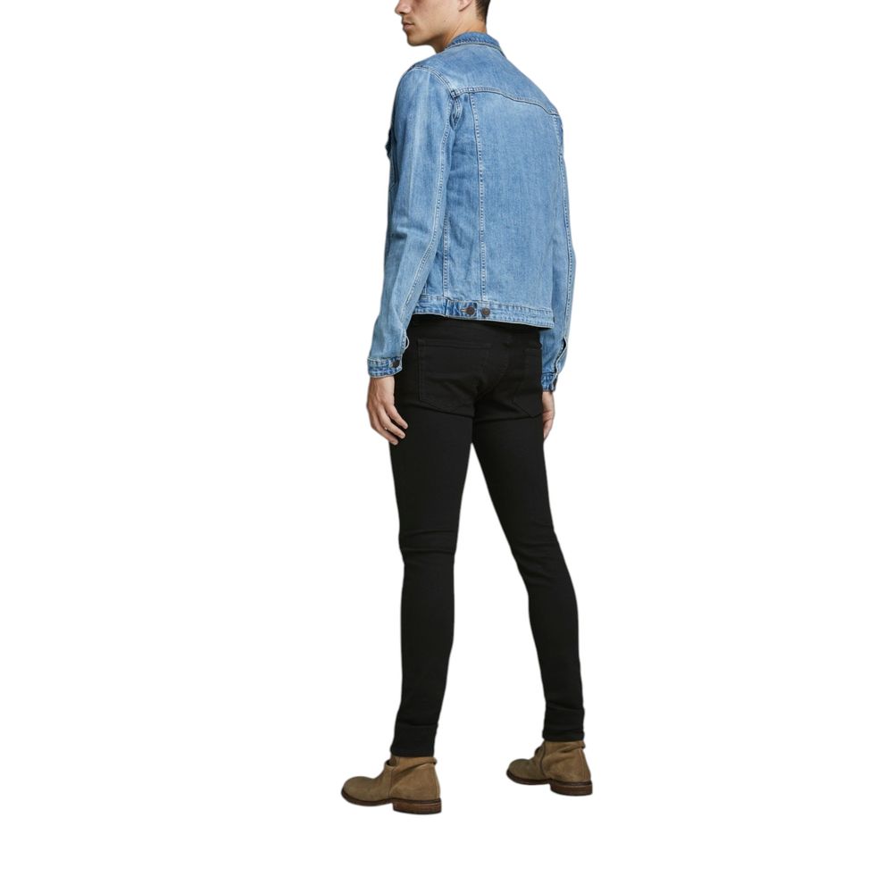 Jack Jones Svarte Skinny Jeans i Bomull