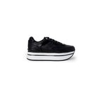 Guess sorte platåsneakers i polyetylen