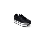 Guess sorte platåsneakers i polyetylen
