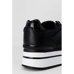 Guess sorte platåsneakers i polyetylen