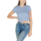 Calvin Klein Jeans T-skjorte i blå bomull