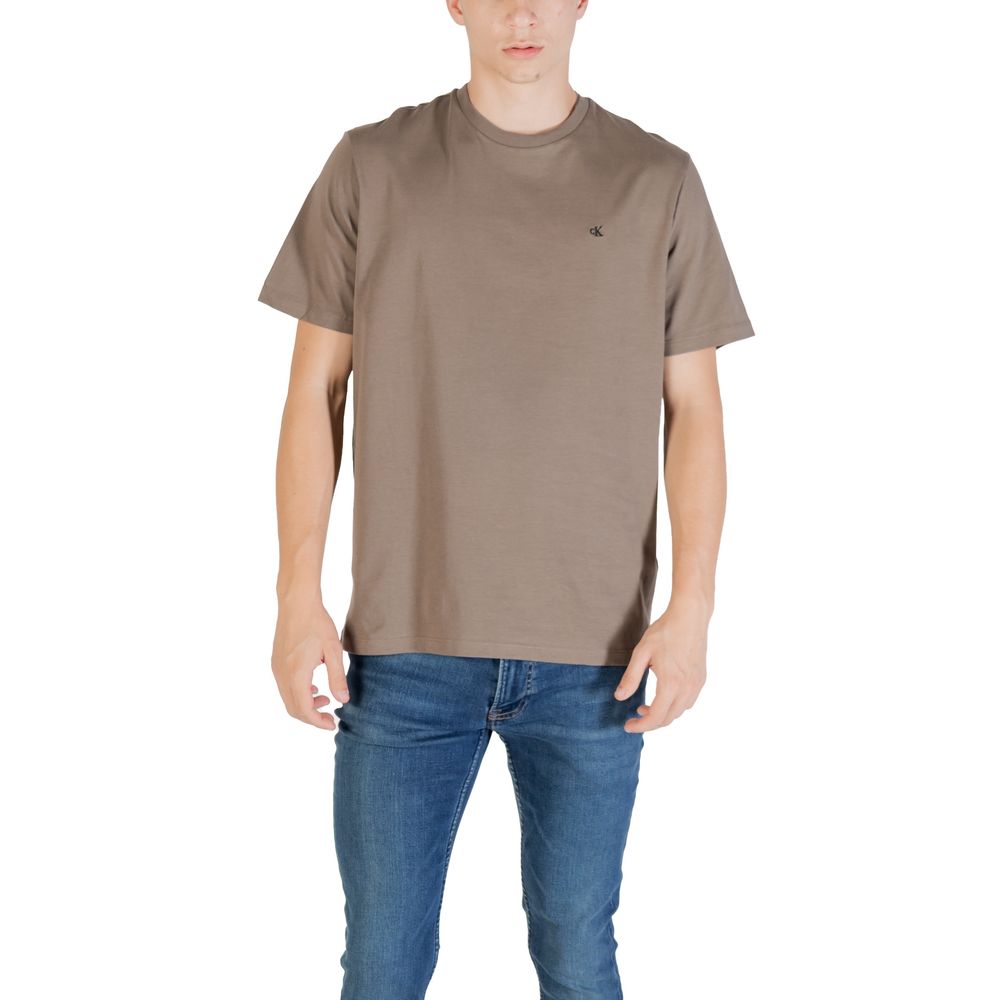 Calvin Klein Jeans Brun T-skjorte i bomull
