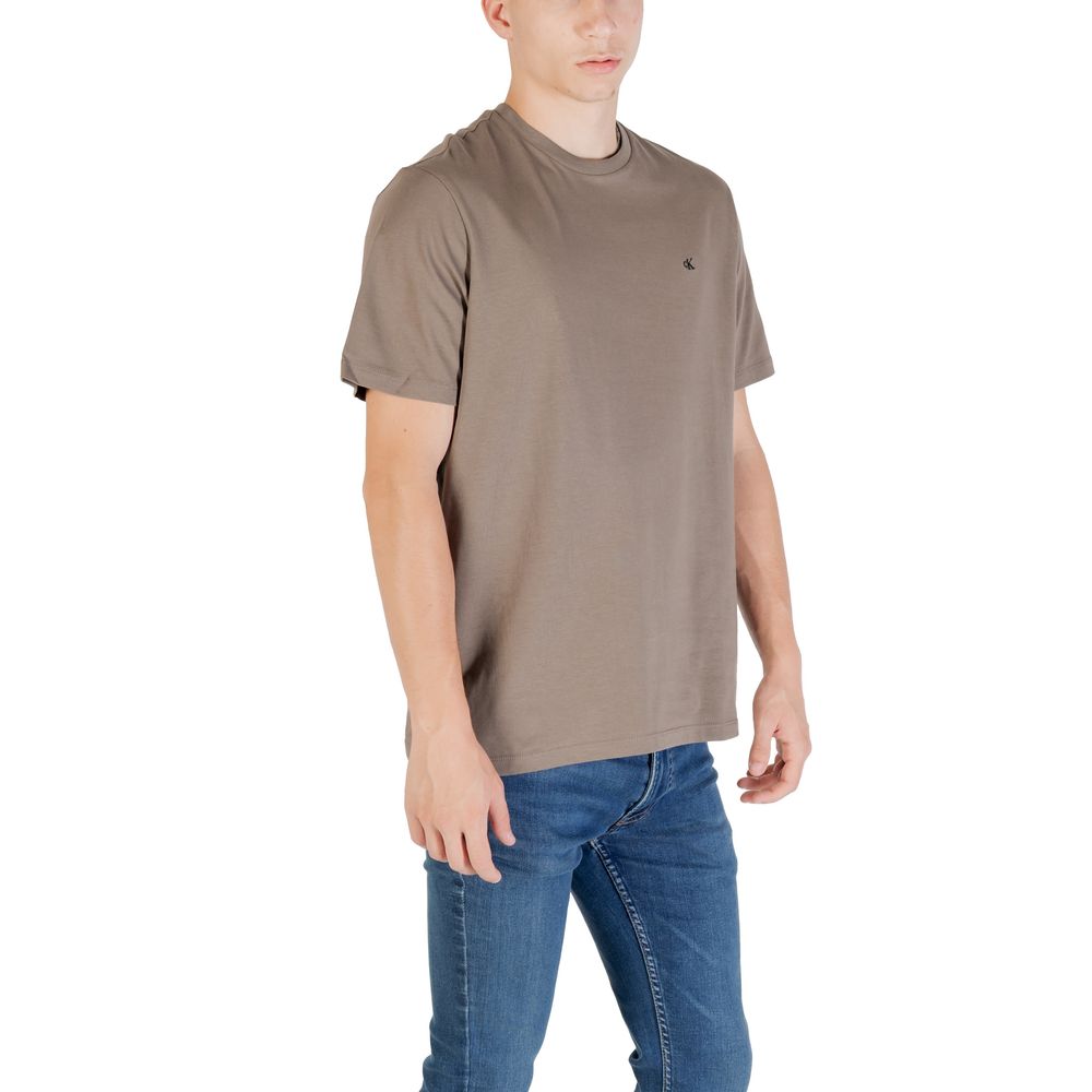 Calvin Klein Jeans Brun T-skjorte i bomull