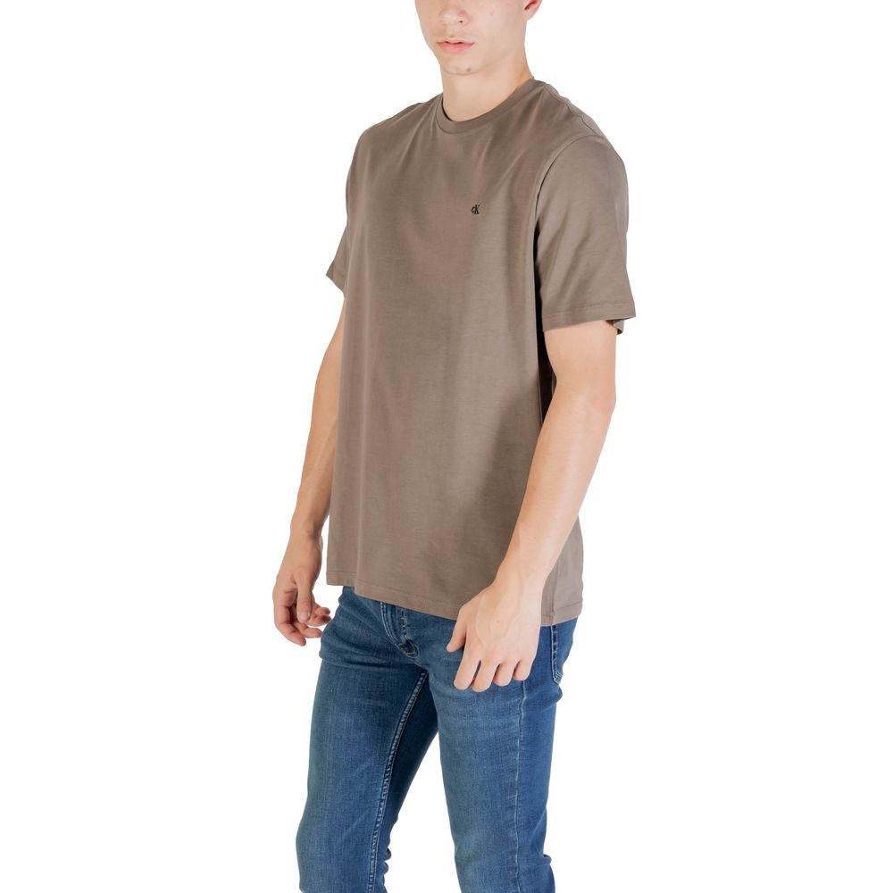 Calvin Klein Jeans Brun T-skjorte i bomull