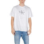 Calvin Klein Jeans Hvit T-skjorte i bomull