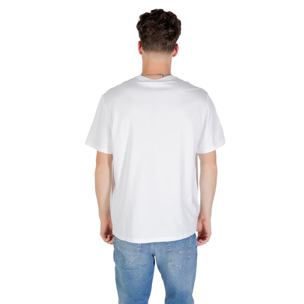 Calvin Klein Jeans Hvit T-skjorte i bomull