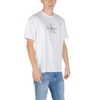 Calvin Klein Jeans Hvit T-skjorte i bomull