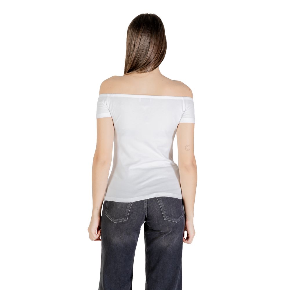 Calvin Klein Jeans Hvit T-skjorte i bomull