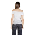 Calvin Klein Jeans Hvit T-skjorte i bomull
