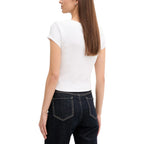 Calvin Klein Jeans Hvit T-skjorte i bomull