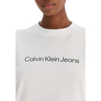 Calvin Klein Jeans Hvit T-skjorte i bomull