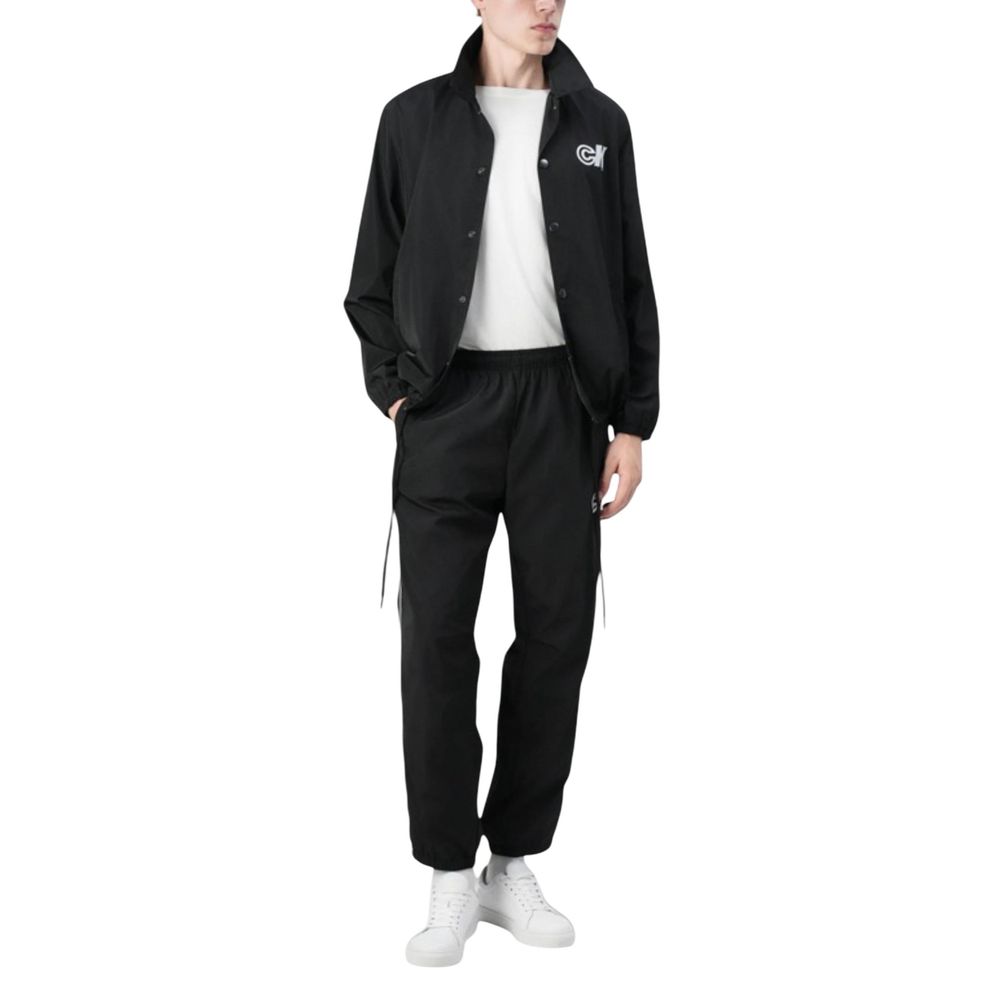 Calvin Klein Jeans Svarte Joggebukser i Polyester (Treningsbukser)