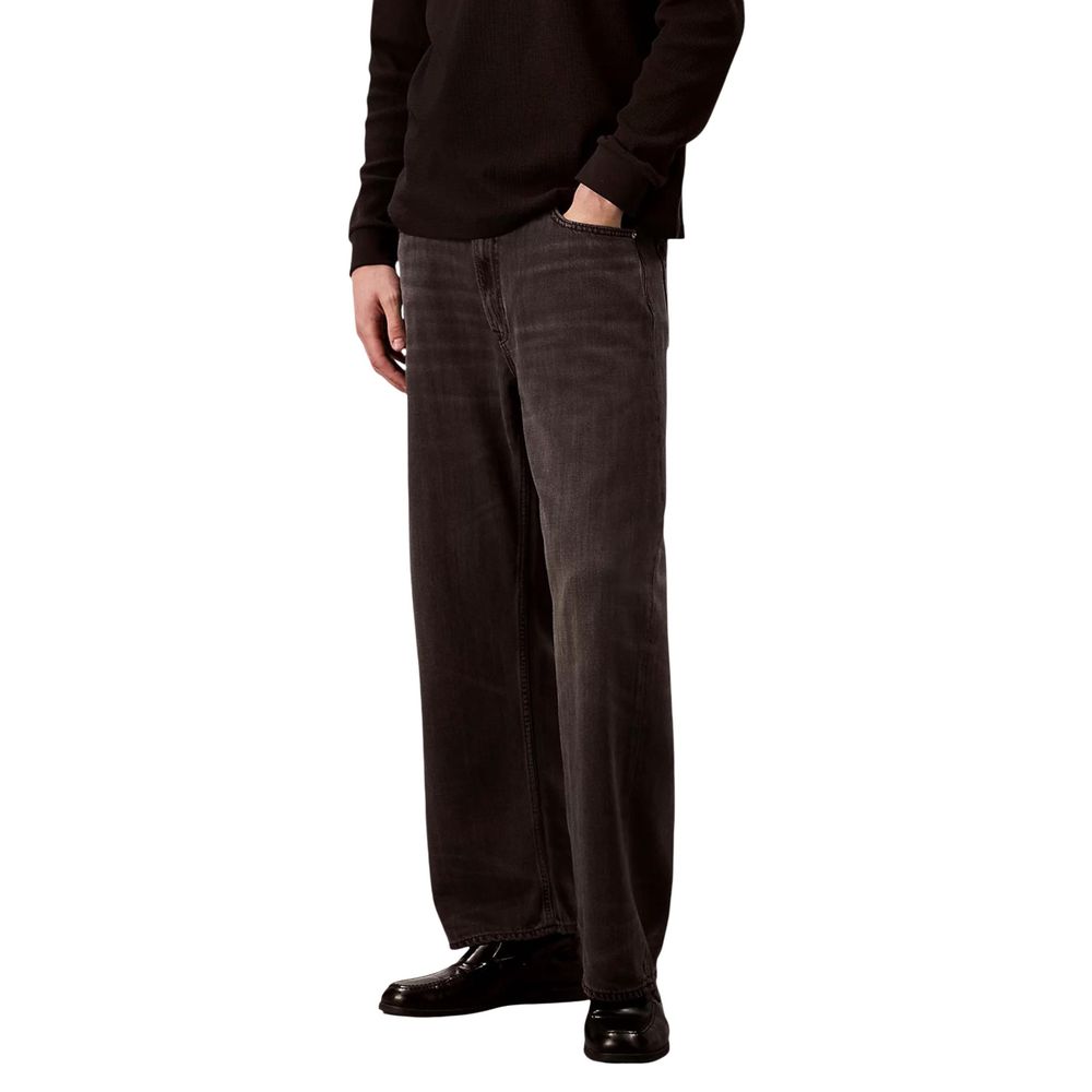 Calvin Klein Jeans Sorte Lyocell Relaxed Fit-jeans
