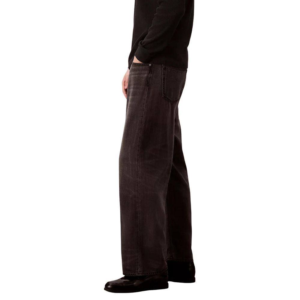 Calvin Klein Jeans Sorte Lyocell Relaxed Fit-jeans