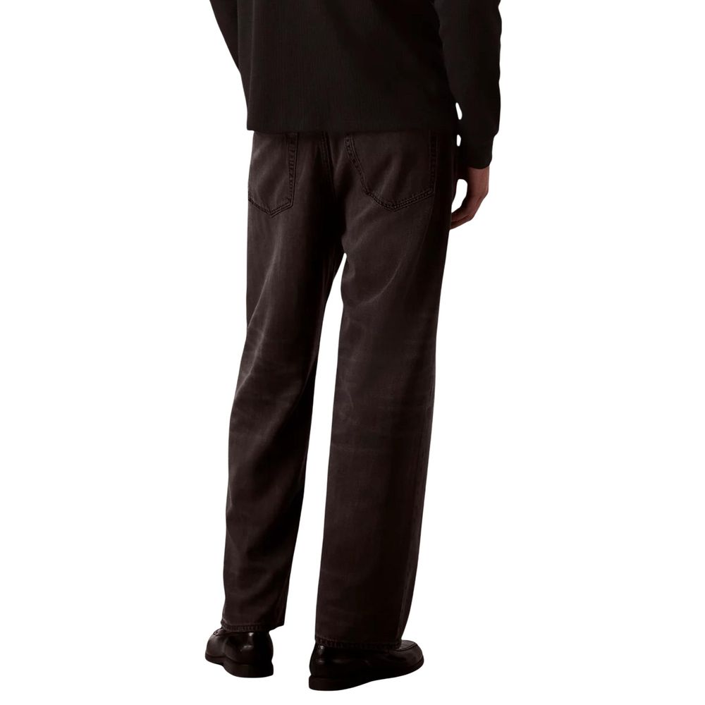 Calvin Klein Jeans Sorte Lyocell Relaxed Fit-jeans
