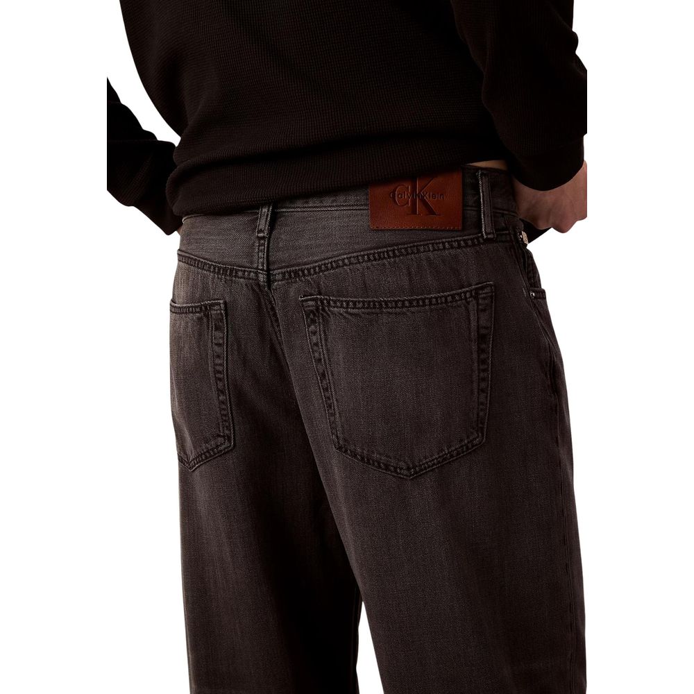 Calvin Klein Jeans Sorte Lyocell Relaxed Fit-jeans