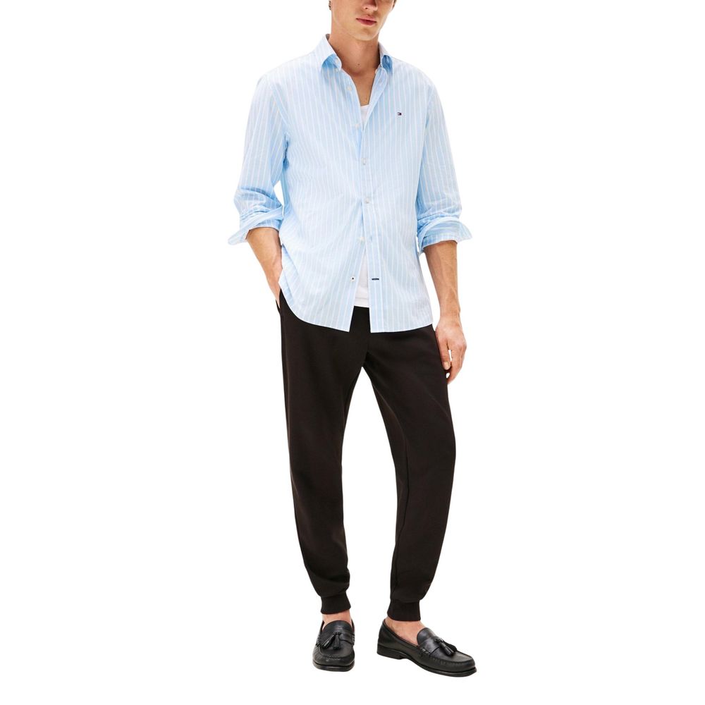 Tommy Hilfiger Black Cotton Joggers (Workout Pants)