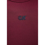 Calvin Klein Jeans Bordeaux lang kjole i modal
