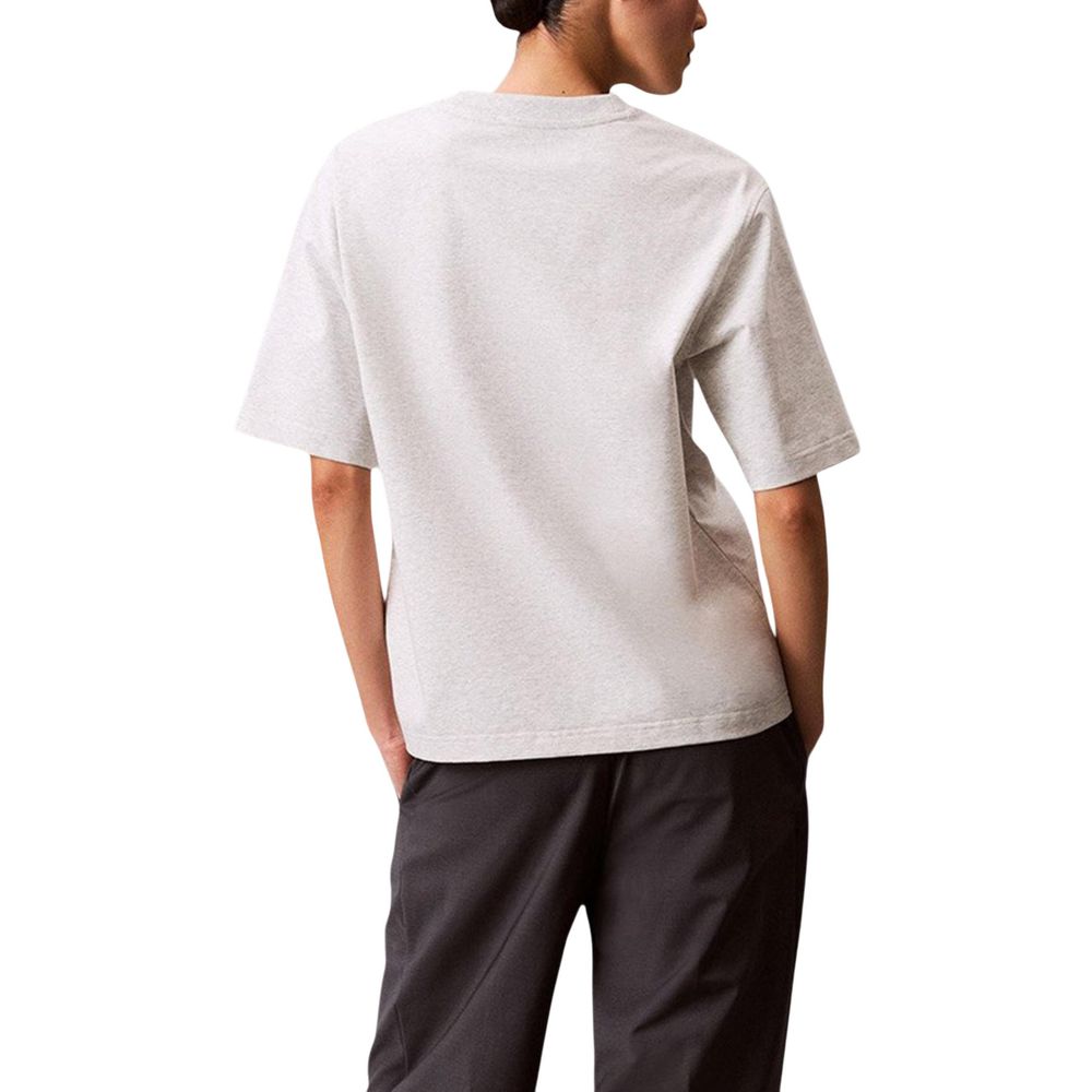 Calvin Klein Jeans grå T-skjorte i bomull