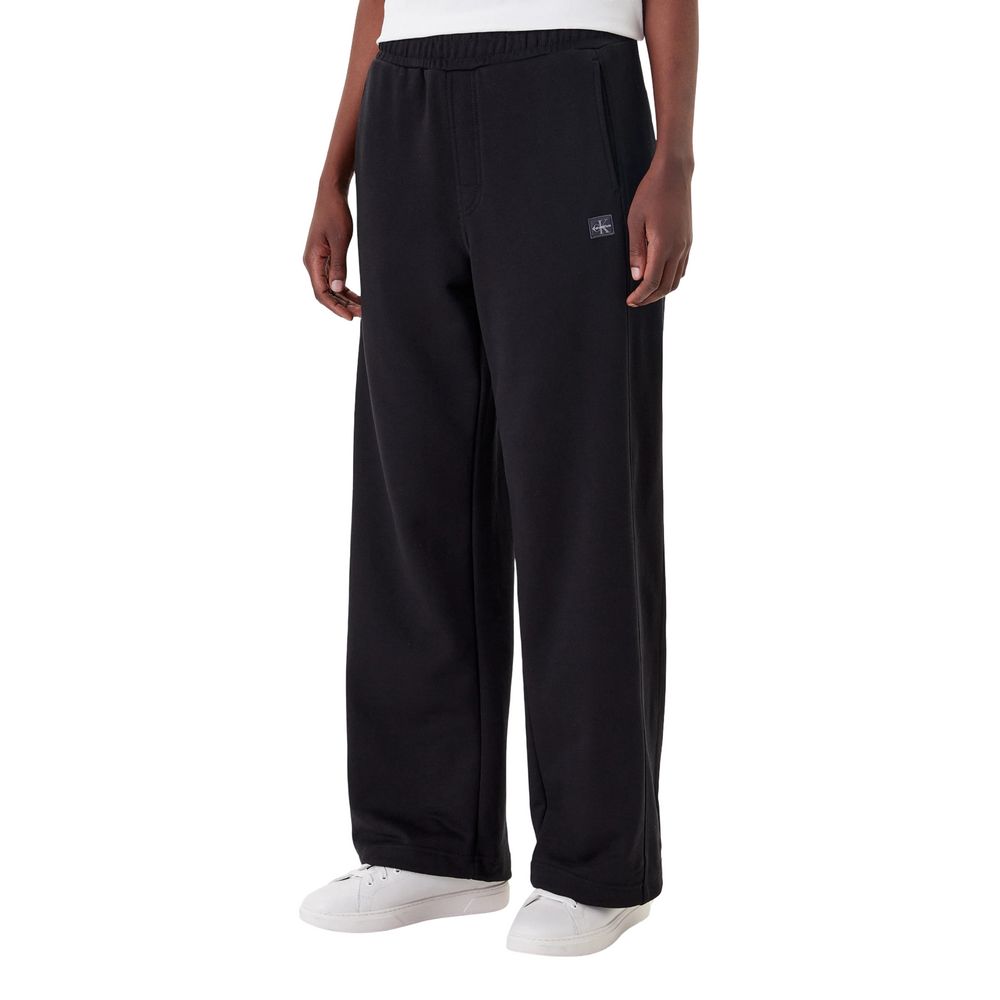Calvin Klein Jeans Svarte Joggebukser i Bomull (Treningsbukser)