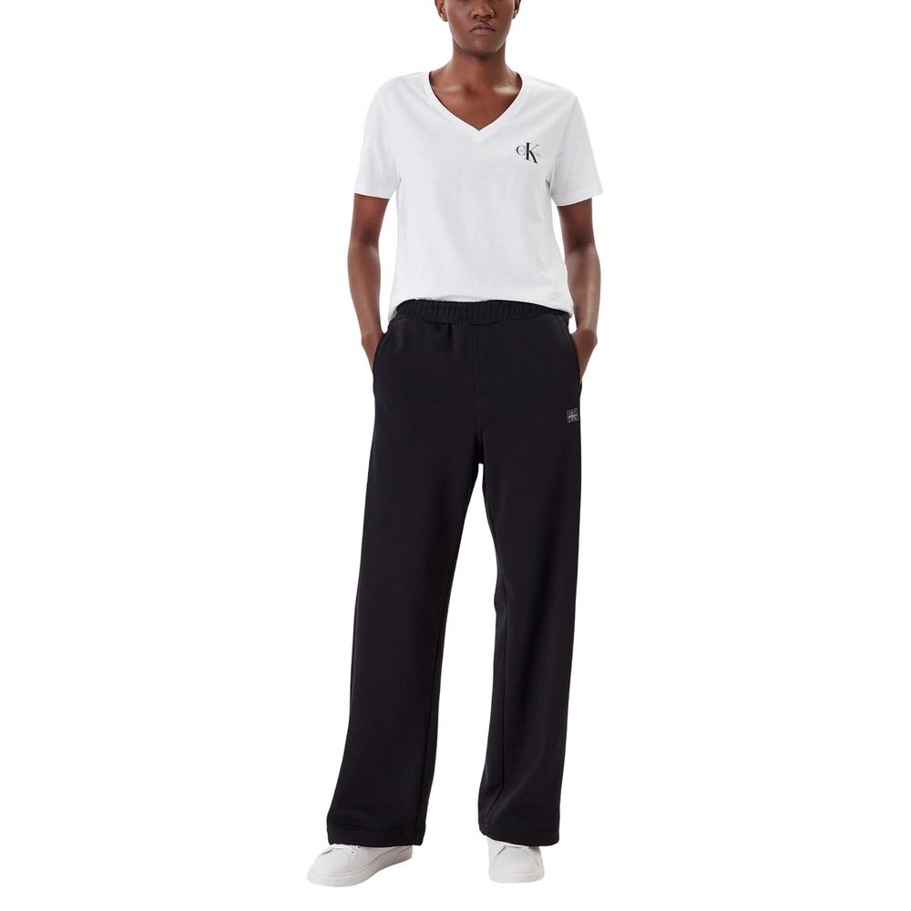 Calvin Klein Jeans Svarte Joggebukser i Bomull (Treningsbukser)