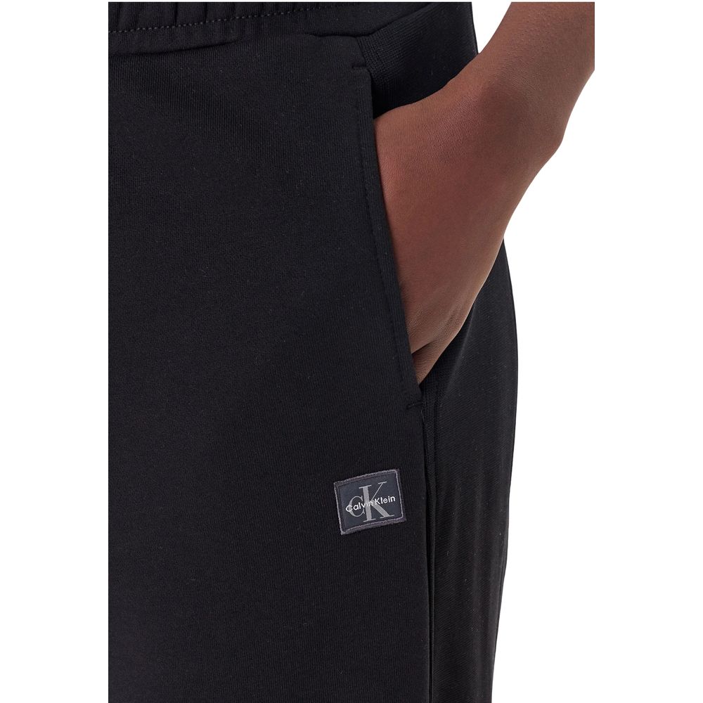 Calvin Klein Jeans Svarte Joggebukser i Bomull (Treningsbukser)