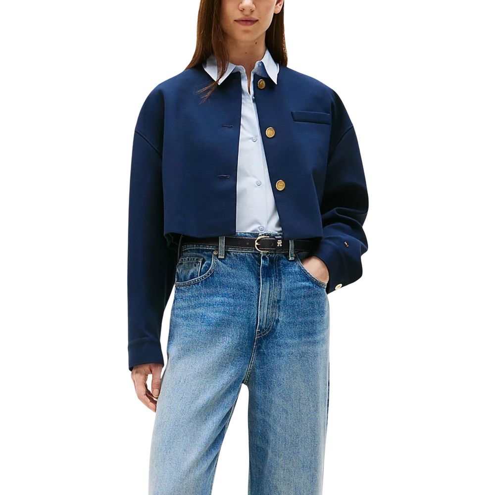 Tommy Hilfiger Blå Viskoseblazer