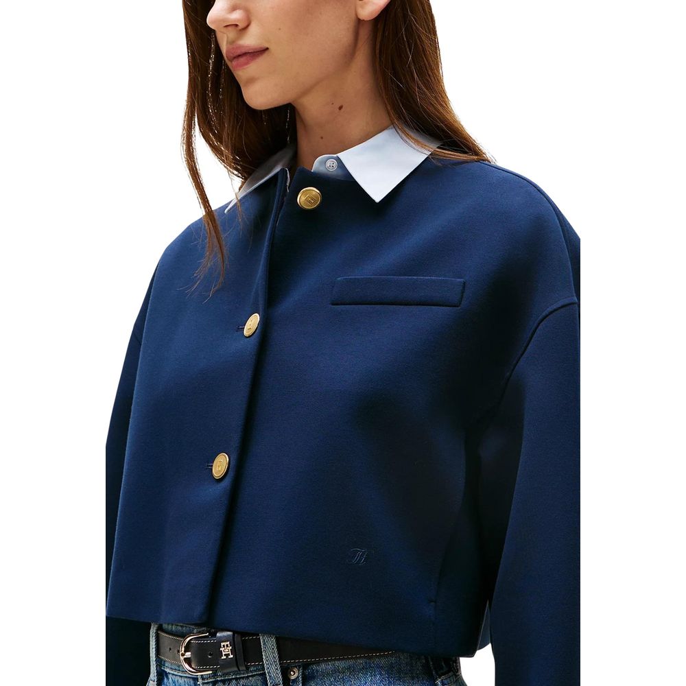 Tommy Hilfiger Blå Viskoseblazer