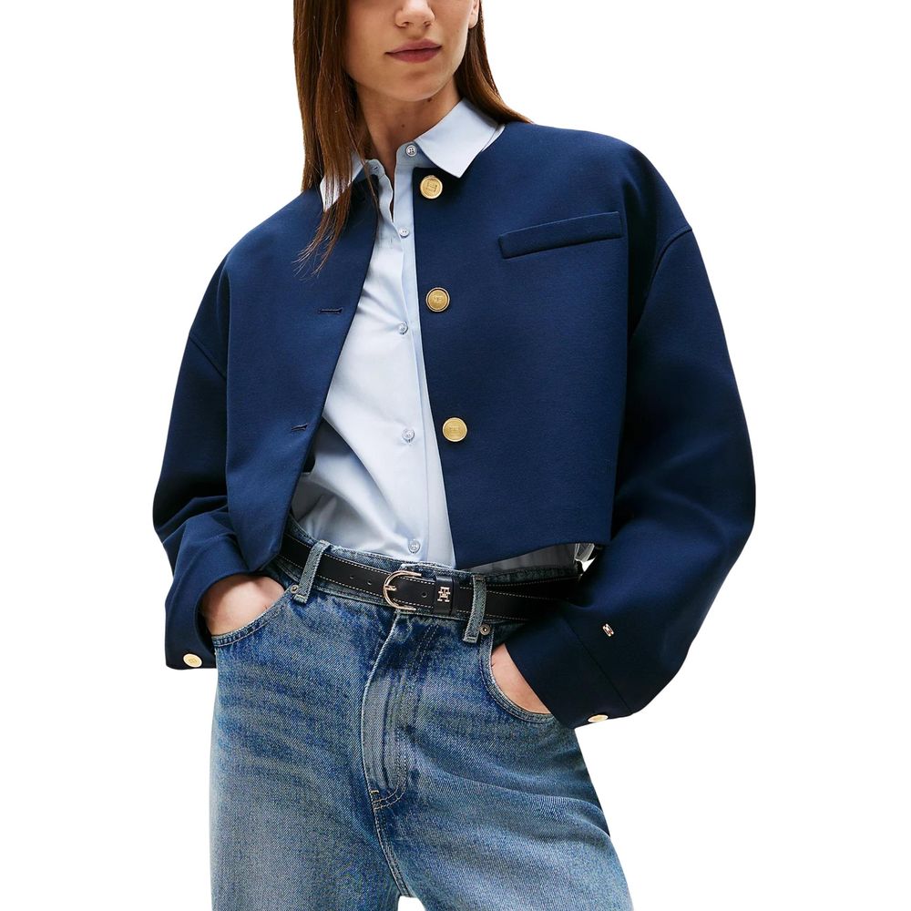 Tommy Hilfiger Blå Viskoseblazer