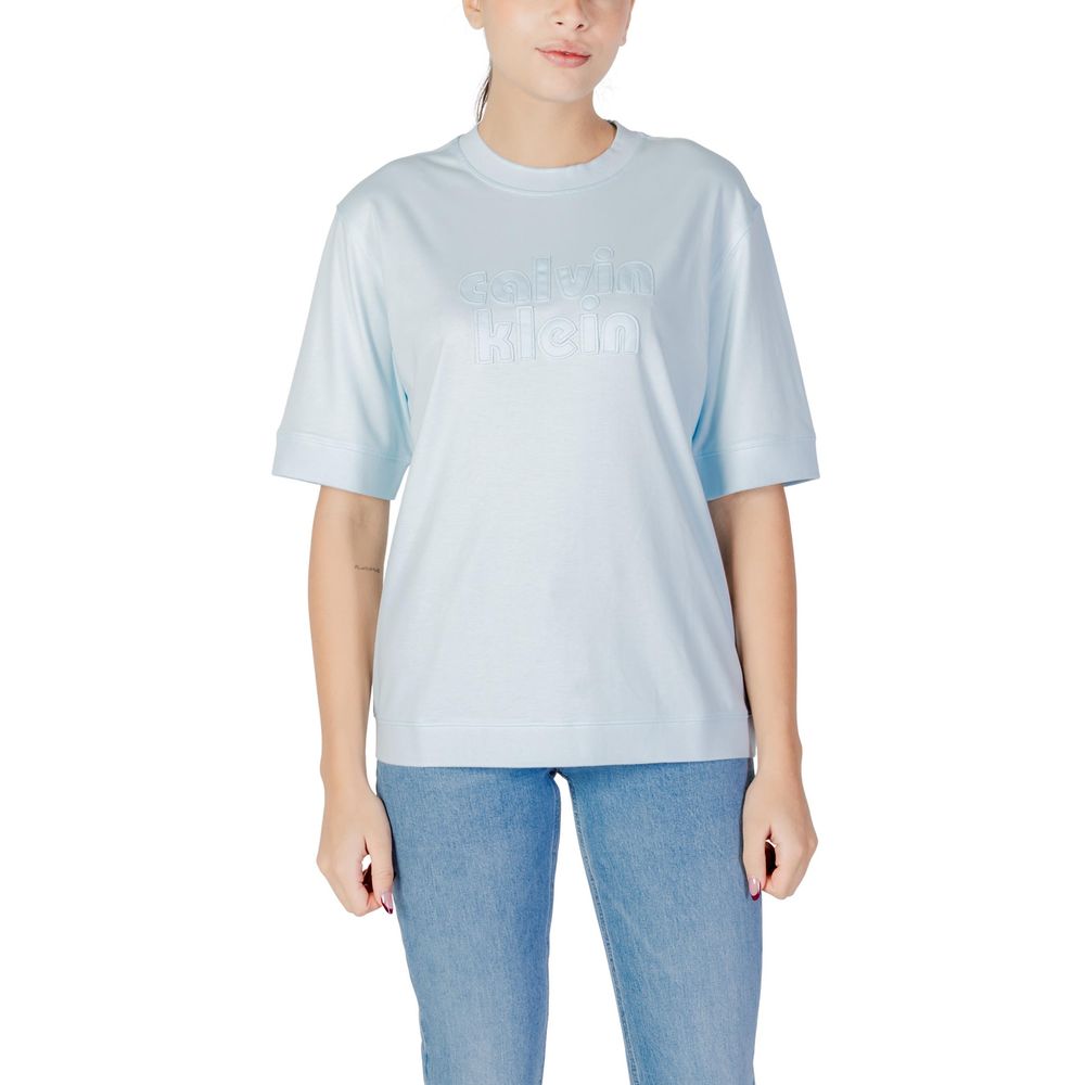 Calvin Klein Jeans T-skjorte i blå bomull