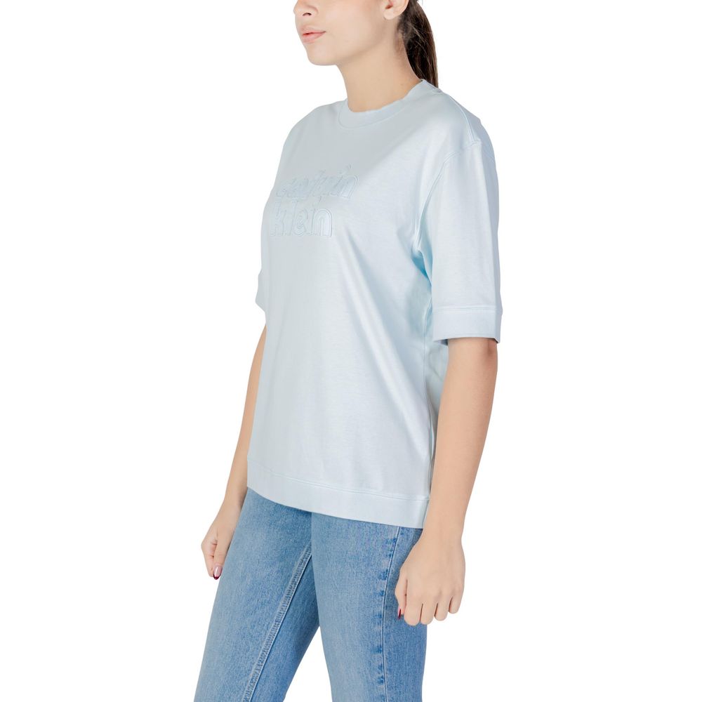 Calvin Klein Jeans T-skjorte i blå bomull