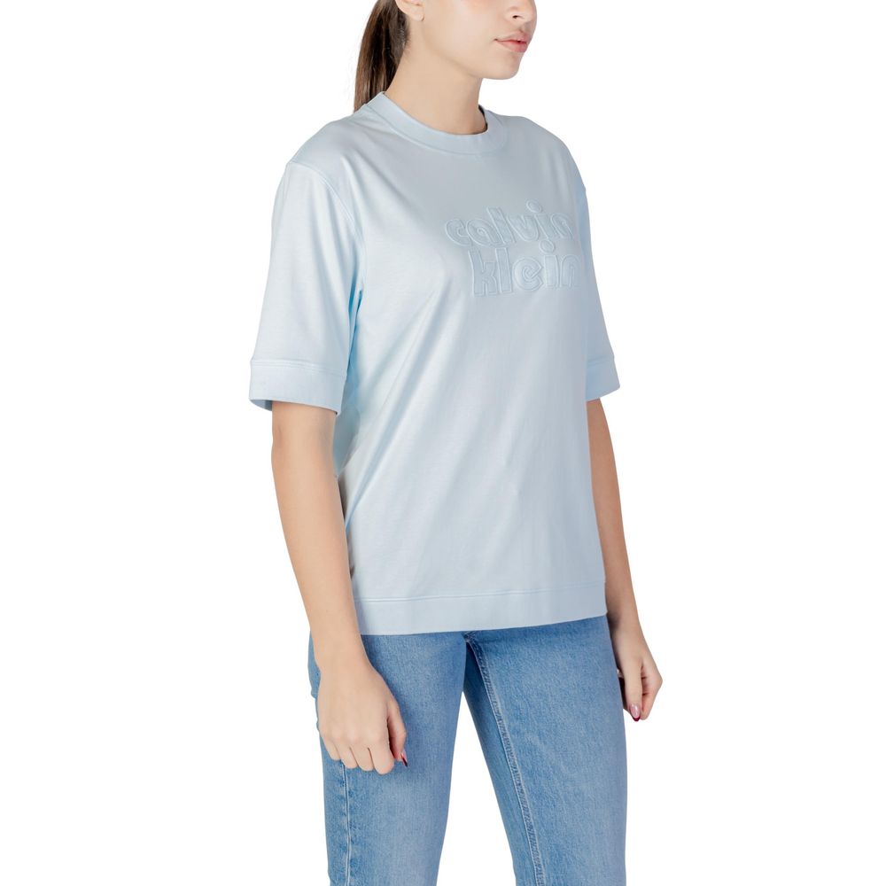 Calvin Klein Jeans T-skjorte i blå bomull