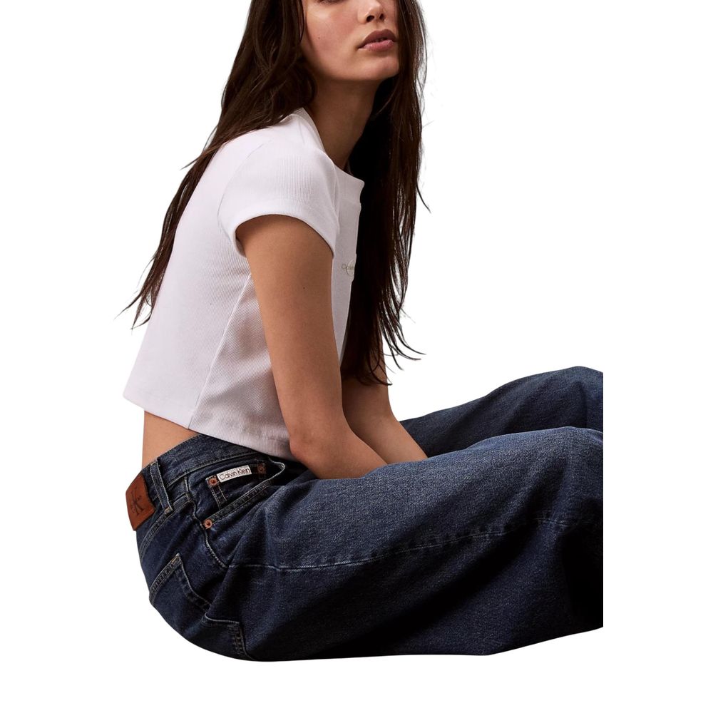 Calvin Klein Jeans Blå Bootcut-jeans i resirkulert bomull