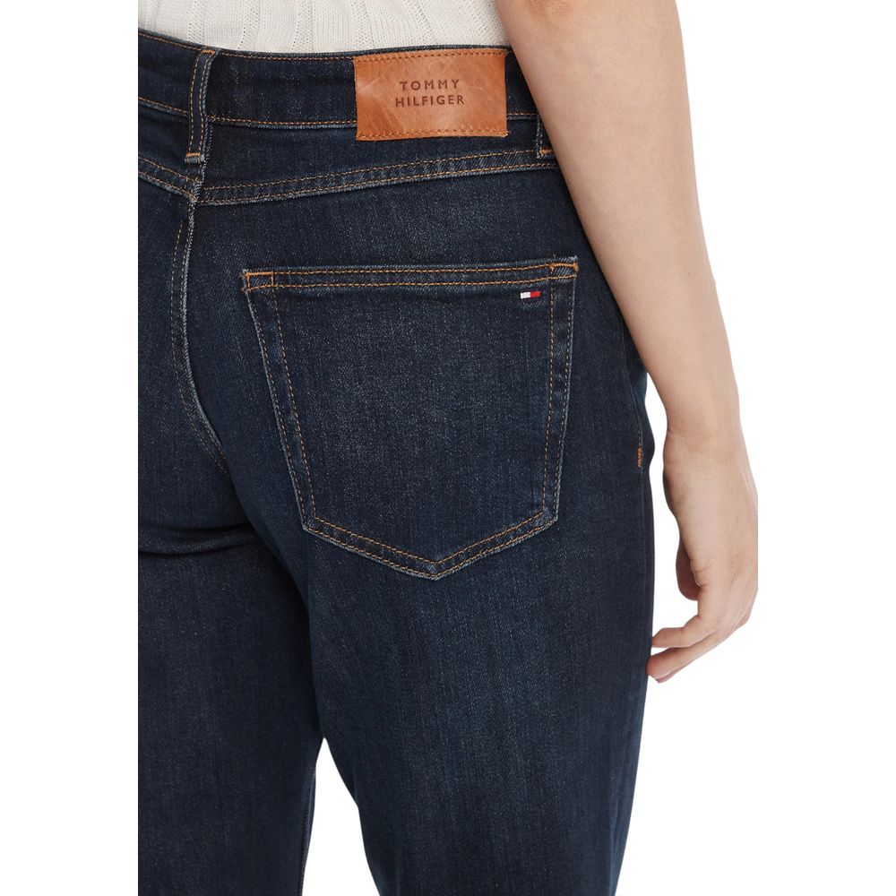 Tommy Hilfiger blå resirkulert bomull "mom jeans"