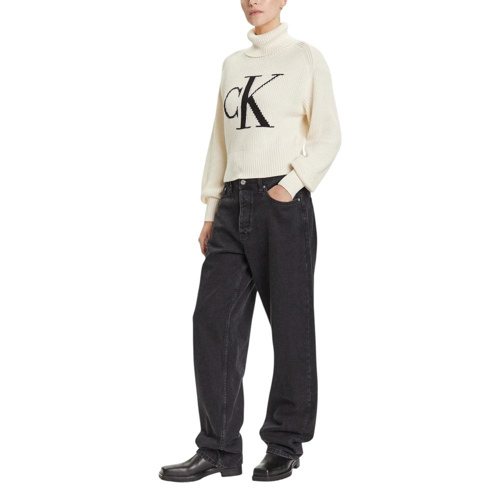 Calvin Klein Jeans Beige Bomullsgenser