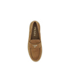 Prada Brune Kalveskinn Bos Taurus Slip-On Loafers