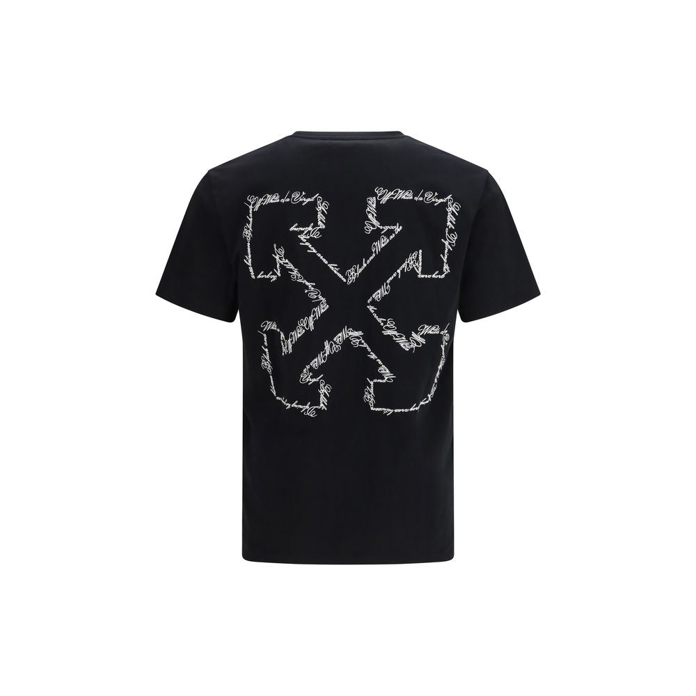 Off-White Svart T-skjorte i bomull