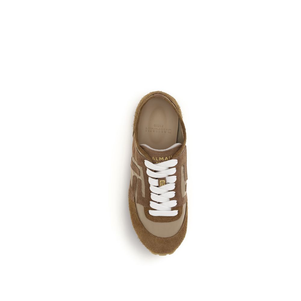 Balmain Beige Kalveskinn Bos Taurus Sportssko
