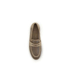 Brunello Cucinelli Beige Kalveskinn Mokasiner uten lisser