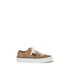 Brunello Cucinelli Beige Kalveskinn Bos Taurus lave sneakers