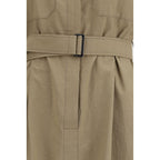 Brunello Cucinelli Beige Cotton Casual Dress