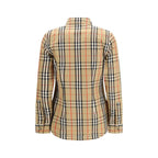 Burberry flerfarget skjorte i bomull med mønster