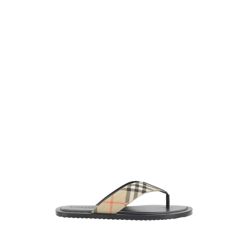 Burberry Flerfargede Flip-Flop-sandaler i Polyamid