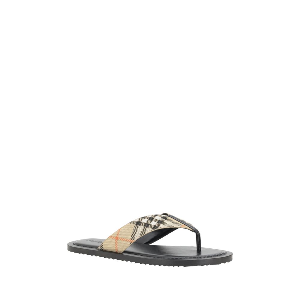 Burberry Flerfargede Flip-Flop-sandaler i Polyamid