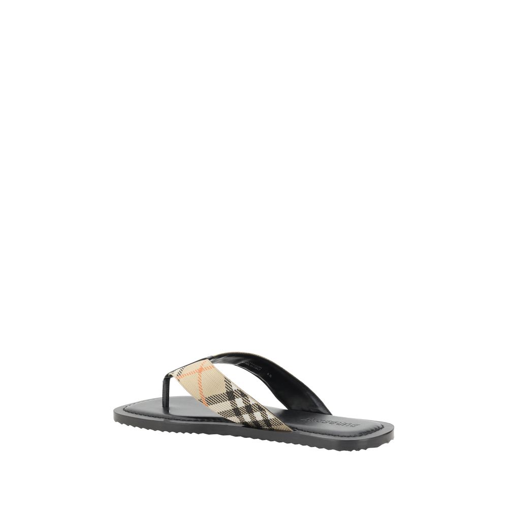 Burberry Flerfargede Flip-Flop-sandaler i Polyamid