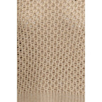 Fabiana Filippi Beige Fleece Wool Sweatshirt